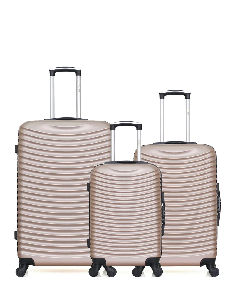 Lot de 3 Valises Rigides Grand Format, Taille Moyenne et Cabine ETNA