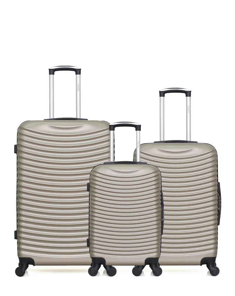 Lot de 3 Valises Rigides Grand Format, Taille Moyenne et Cabine ETNA