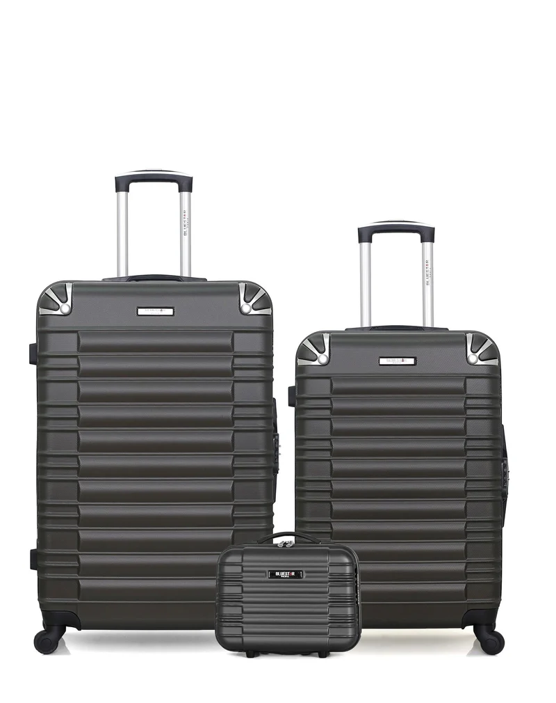 Lot de 3 Valises Rigides Grand Format, Taille Moyenne et Vanity LIMA