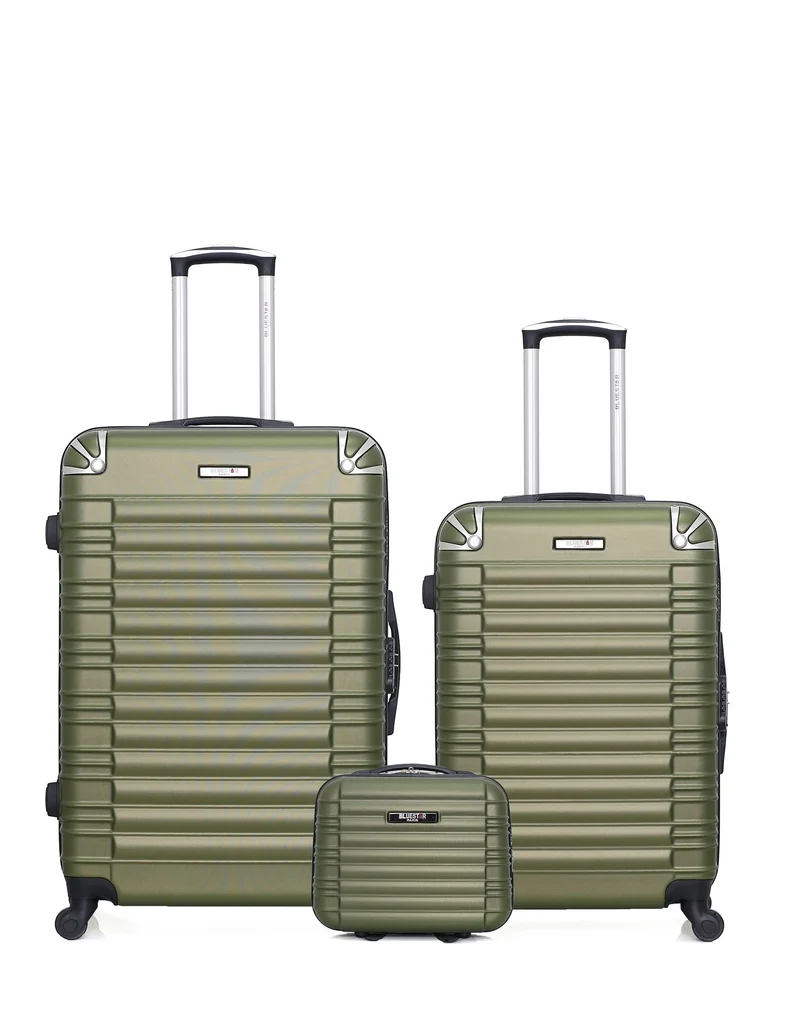 Lot de 3 Valises Rigides Grand Format, Taille Moyenne et Vanity LIMA