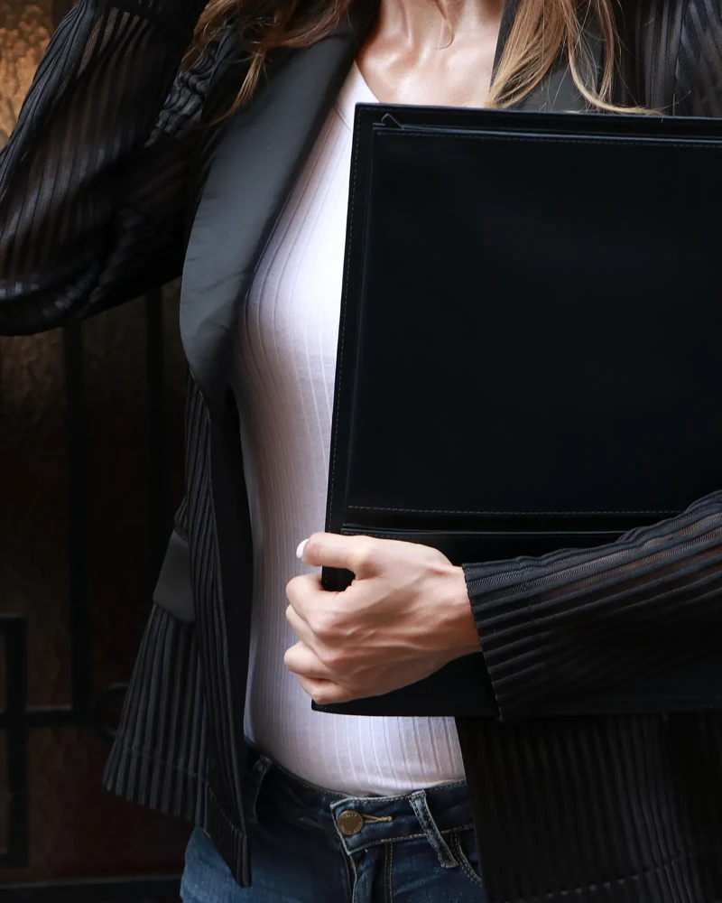 Étui ordinateur cuir recyclé Lexon Flat 15" à personnaliser