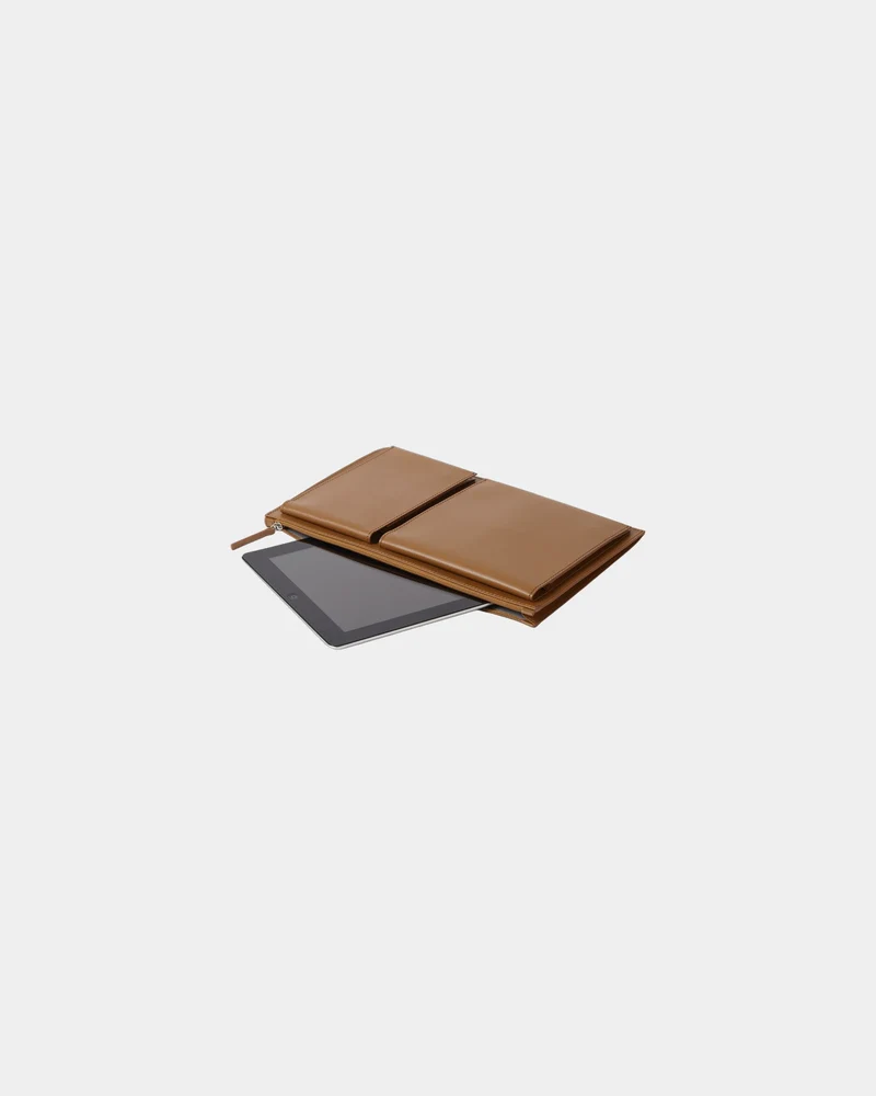 Étui ordinateur cuir recyclé Lexon Flat 15" à personnaliser