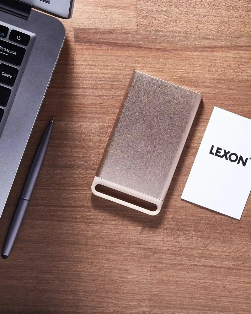 Étui aluminium Lexon Nomaday Card à personnaliser