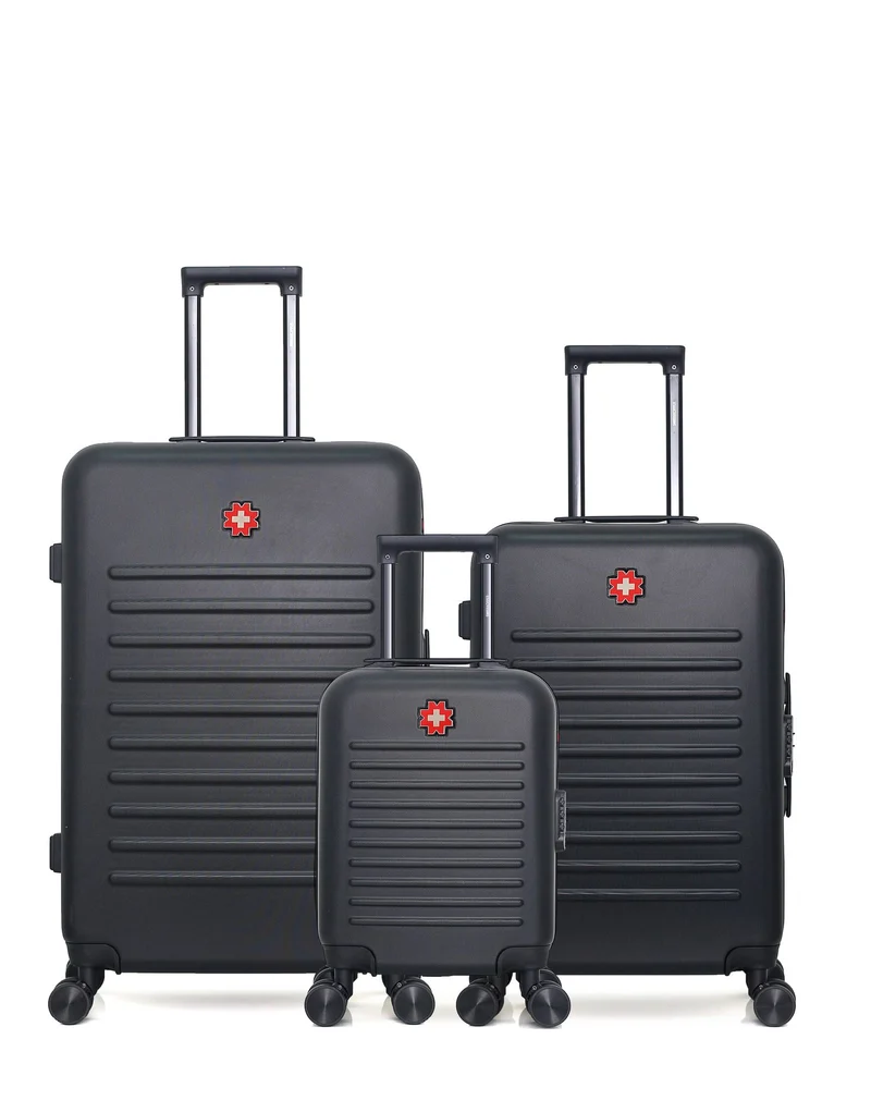 Lot de 3 Valises Rigides Grand Format, Taille Moyenne et Cabine XXS WIL