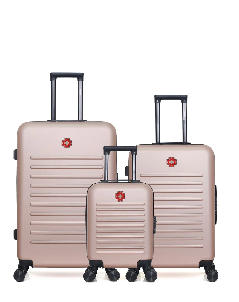 Lot de 3 Valises Rigides Grand Format, Taille Moyenne et Cabine XXS WIL