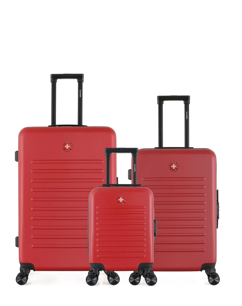 Lot de 3 Valises Rigides Grand Format, Taille Moyenne et Cabine XXS WIL