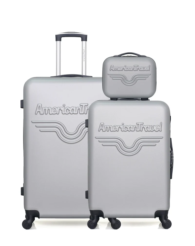 Lot de 3 - Valise grand format, valise weekend et vanity CHELSEA