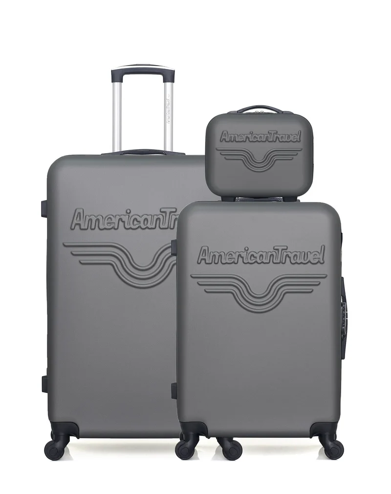 Lot de 3 - Valise grand format, valise weekend et vanity CHELSEA
