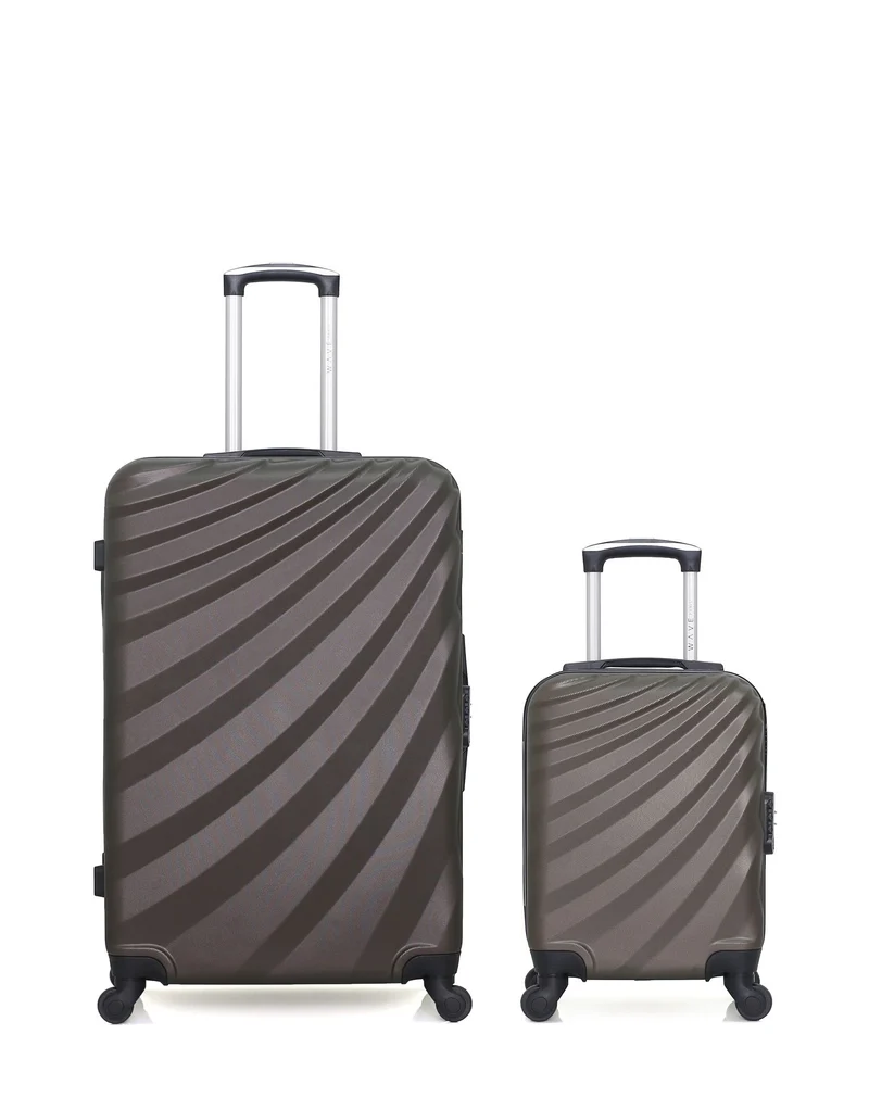 Lot de 2 Valises Rigides Grand Format et Cabine XXS DANUBE