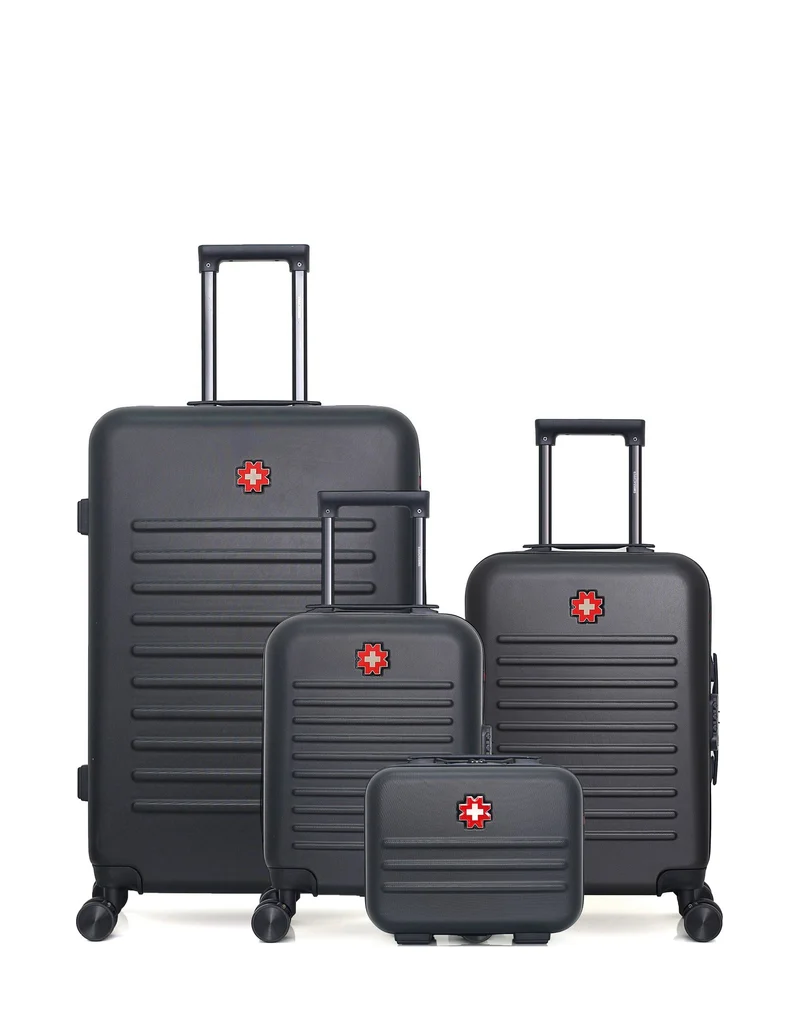 Lot de 4 Valises Rigides Grand Format, Cabine, Cabine XXS et Vanity WIL