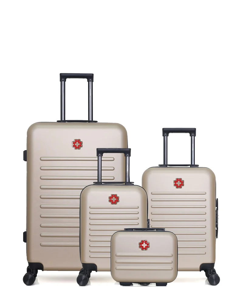 Lot de 4 Valises Rigides Grand Format, Cabine, Cabine XXS et Vanity WIL