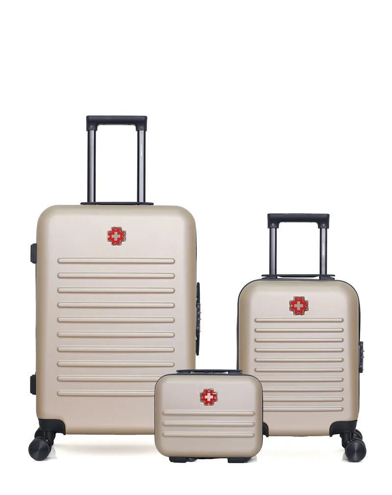 Lot de 3 Valises Rigides Taille Moyenne, Cabine XXS et Vanity WIL