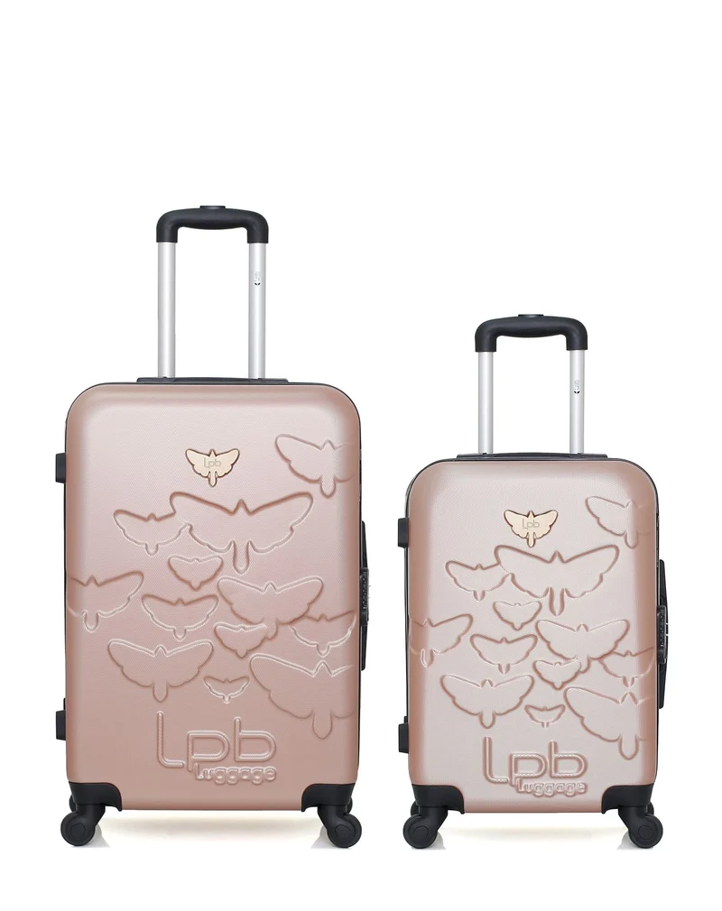 Lot de 2 Valises Rigides Taille Moyenne et Cabine AELYS