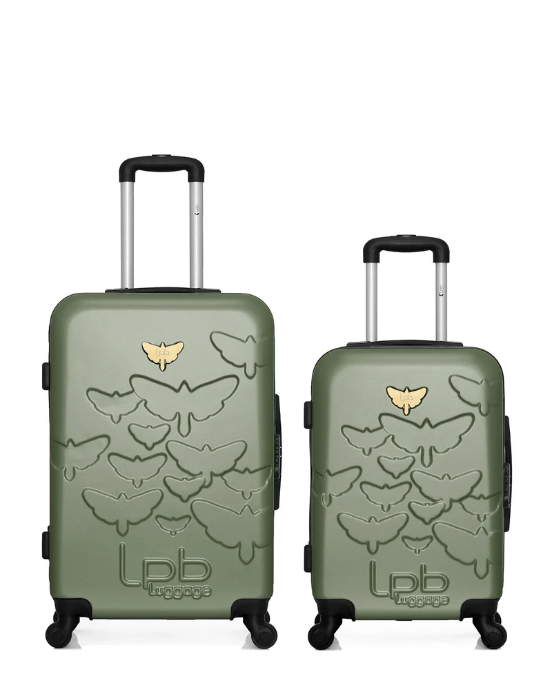 Lot de 2 Valises Rigides Taille Moyenne et Cabine AELYS