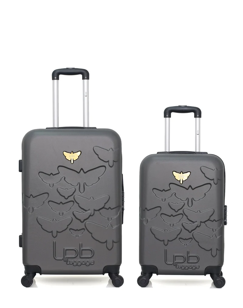 Lot de 2 Valises Rigides Taille Moyenne et Cabine AELYS