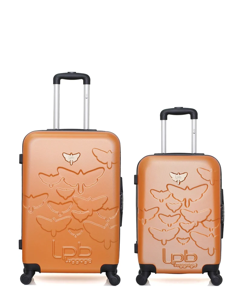 Lot de 2 Valises Rigides Taille Moyenne et Cabine AELYS