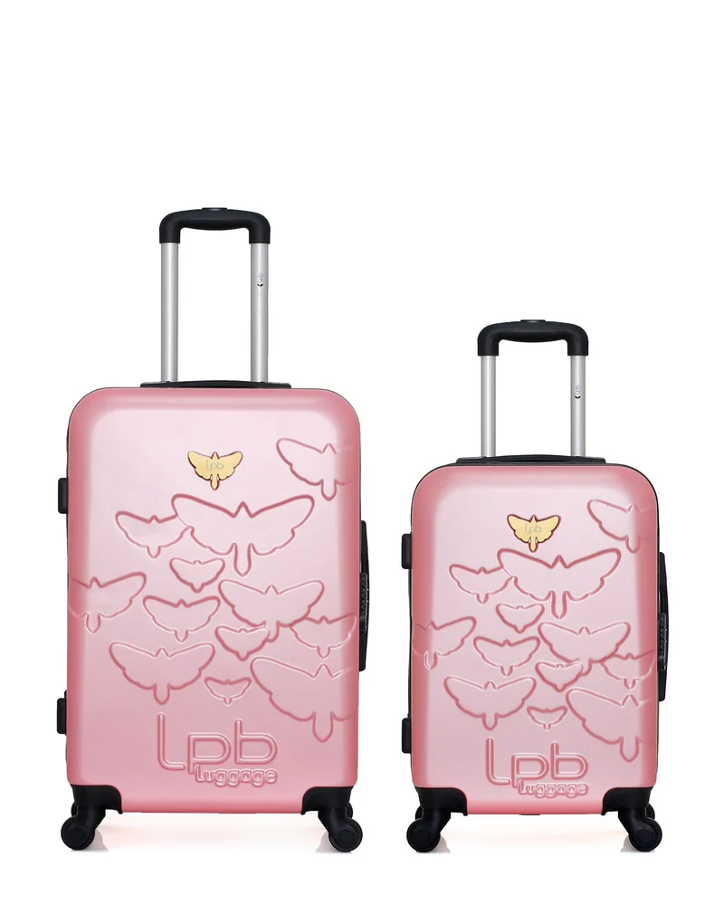 Lot de 2 Valises Rigides Taille Moyenne et Cabine AELYS