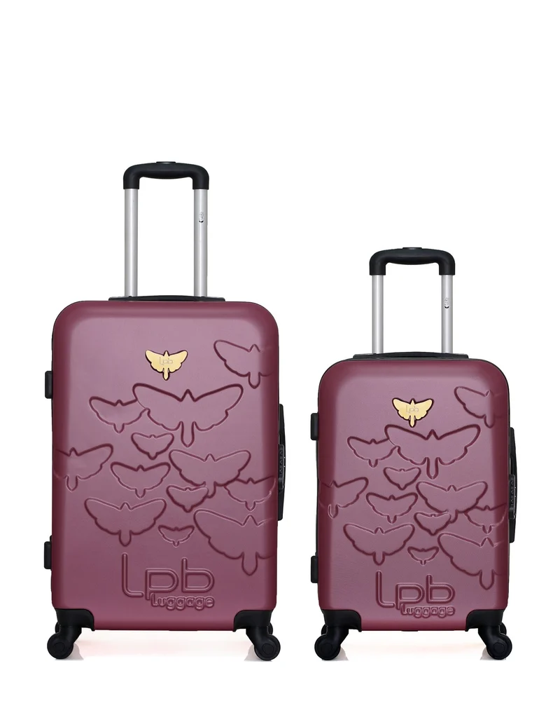 Lot de 2 Valises Rigides Taille Moyenne et Cabine AELYS