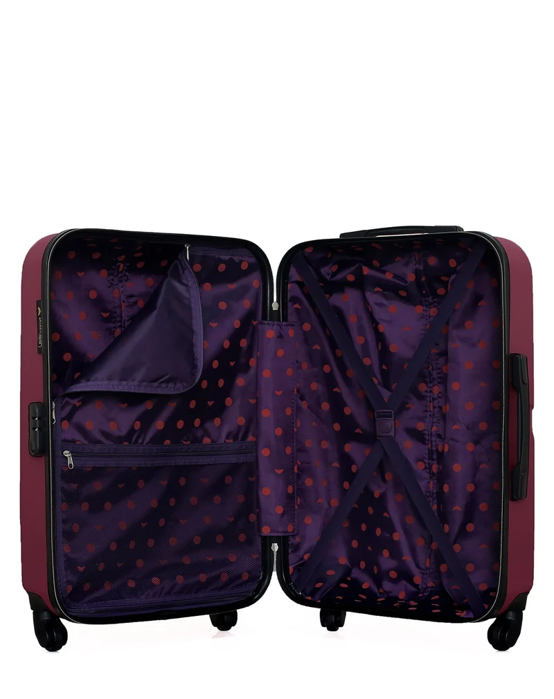 Lot de 2 Valises Rigides Taille Moyenne et Cabine AELYS