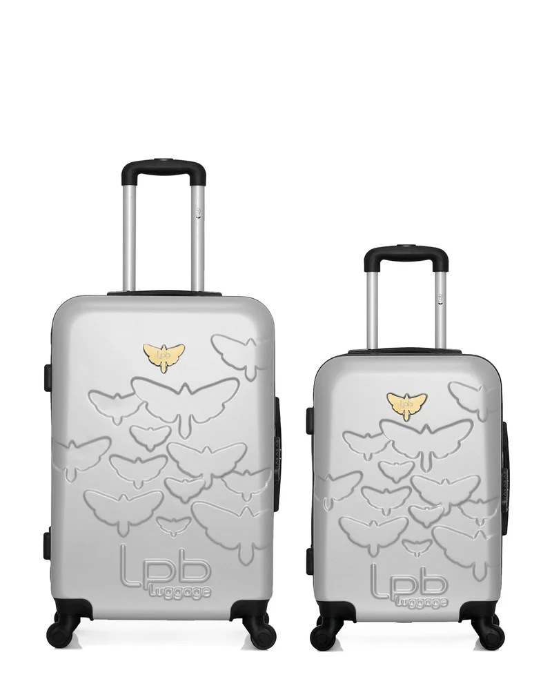 Lot de 2 Valises Rigides Taille Moyenne et Cabine AELYS