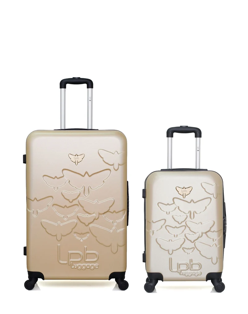 Lot de 2 Valises Rigides Grand Format et Cabine AELYS