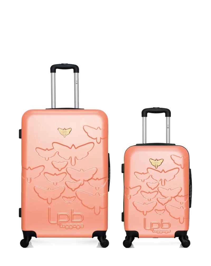 Lot de 2 Valises Rigides Grand Format et Cabine AELYS