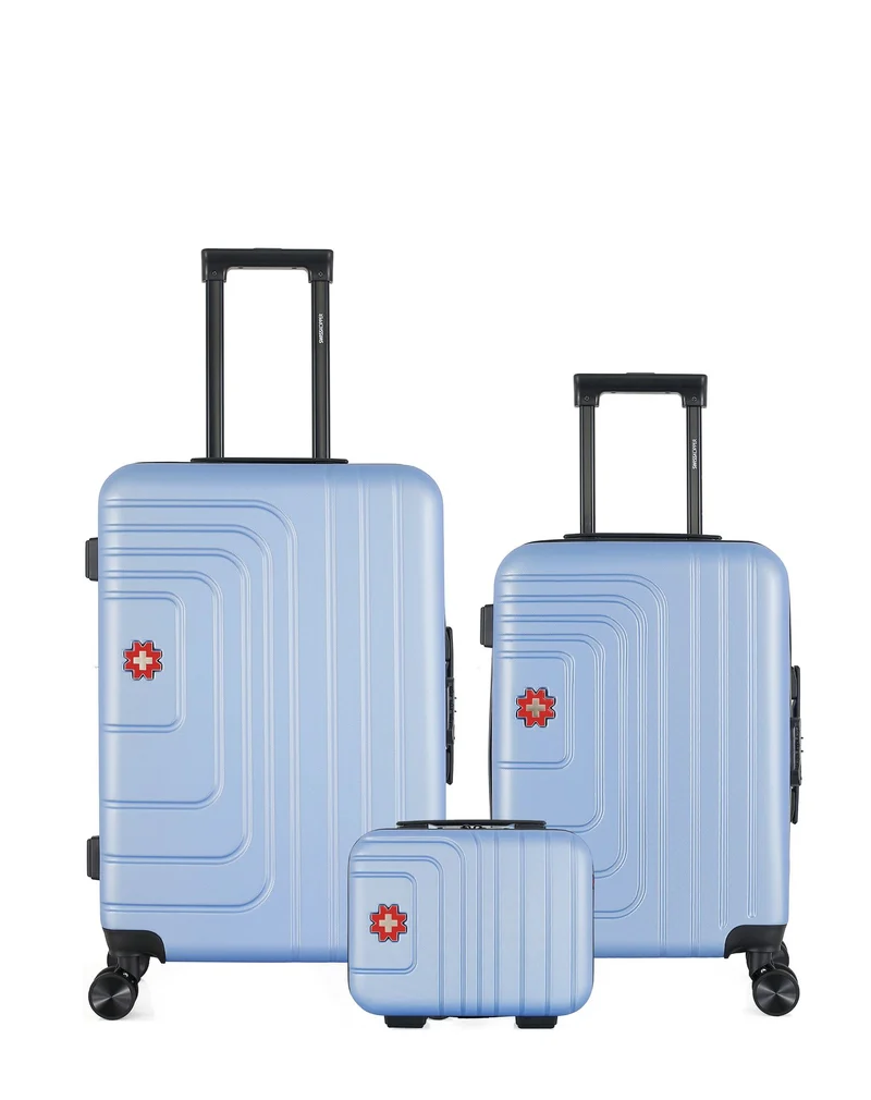 Lot de 3 Valises Rigides Taille Moyenne, Cabine et Vanity RUTI