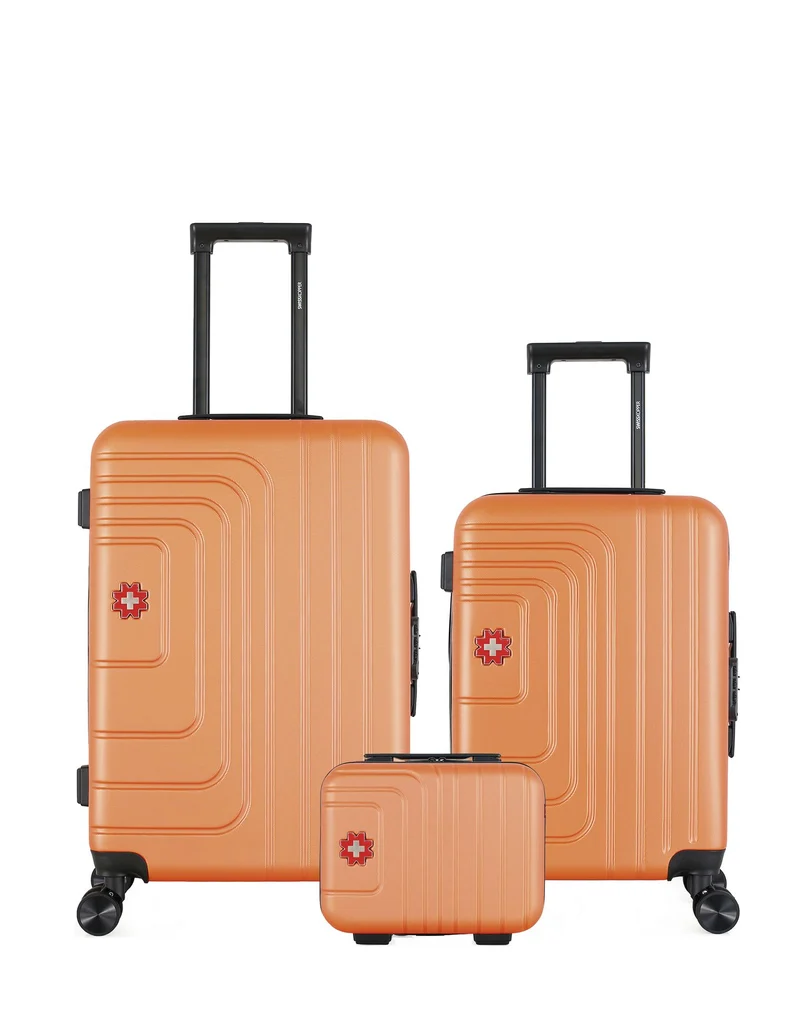 Lot de 3 Valises Rigides Taille Moyenne, Cabine et Vanity RUTI