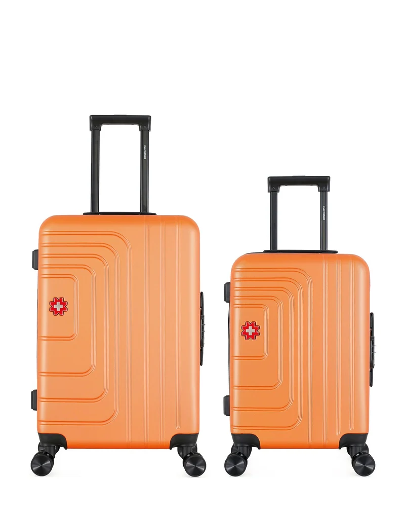 Lot de 2 Valises Rigides Taille Moyenne et Cabine RUTI