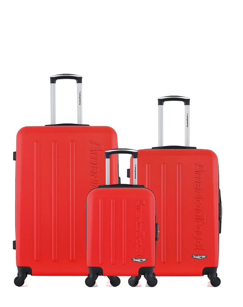 Lot de 3 Valises Rigides Grand Format, Taille Moyenne et Cabine XXS BRONX