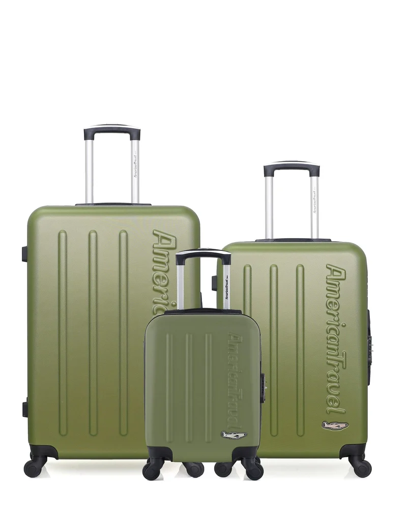 Lot de 3 Valises Rigides Grand Format, Taille Moyenne et Cabine XXS BRONX