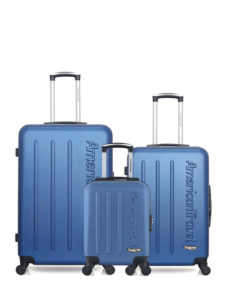 Lot de 3 Valises Rigides Grand Format, Taille Moyenne et Cabine XXS BRONX