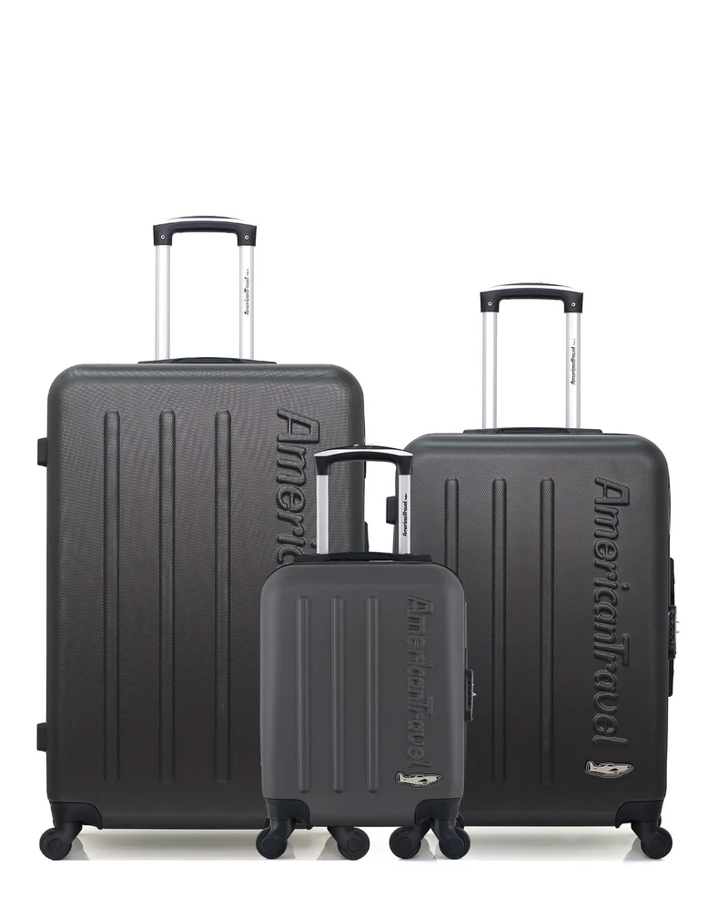 Lot de 3 Valises Rigides Grand Format, Taille Moyenne et Cabine XXS BRONX