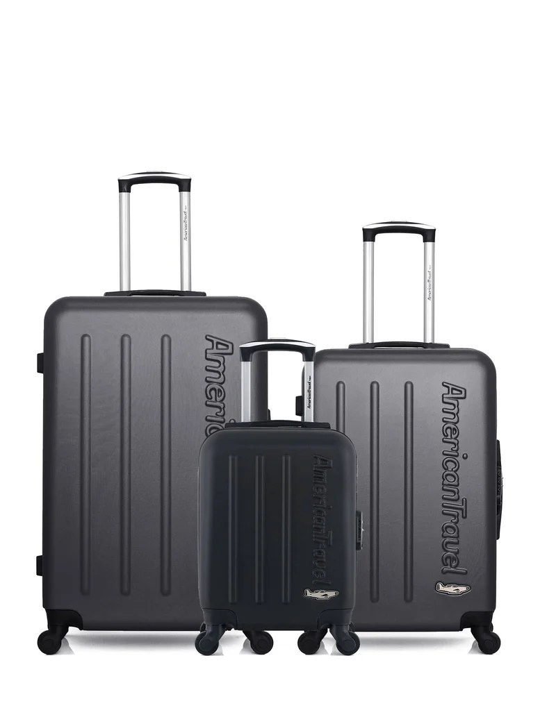 Lot de 3 Valises Rigides Grand Format, Taille Moyenne et Cabine XXS BRONX
