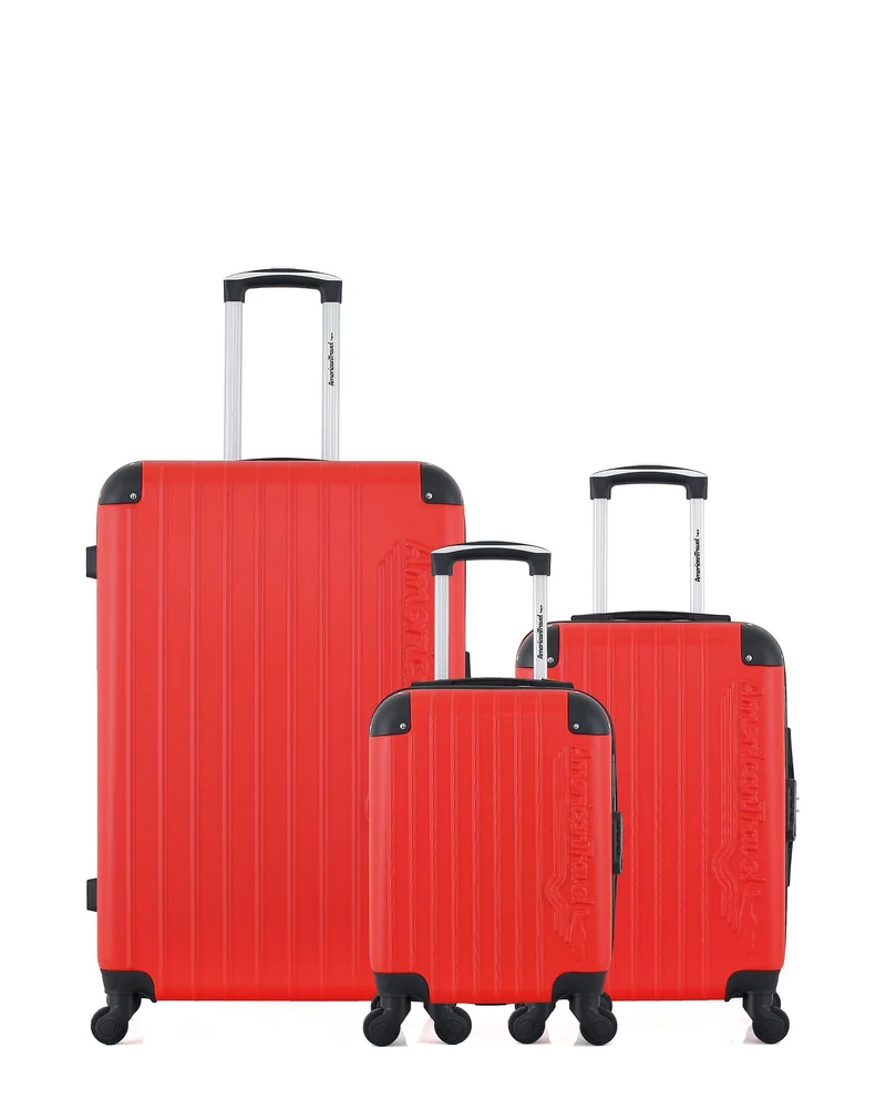 Lot de 3 Valises Rigides Grand Format, Cabine et Cabine XXS BUDAPEST
