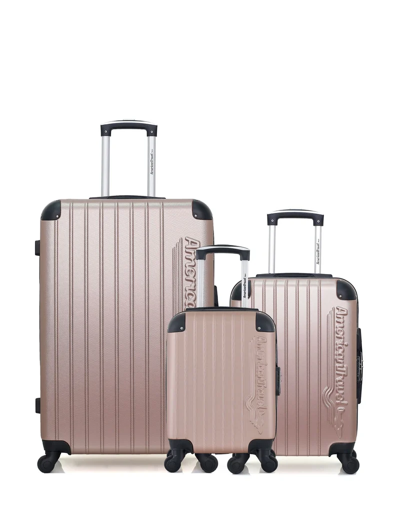 Lot de 3 Valises Rigides Grand Format, Cabine et Cabine XXS BUDAPEST