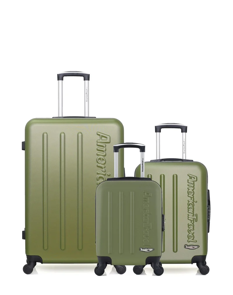 Lot de 3 Valises Rigides Grand Format, Cabine et Cabine XXS BRONX