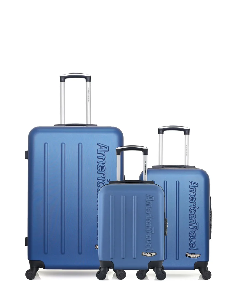 Lot de 3 Valises Rigides Grand Format, Cabine et Cabine XXS BRONX