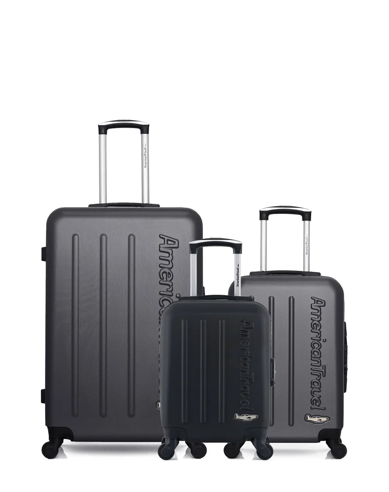 Lot de 3 Valises Rigides Grand Format, Cabine et Cabine XXS BRONX