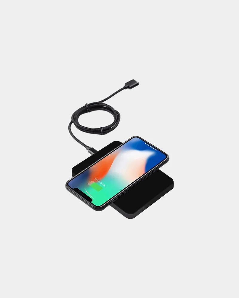 Support téléphone à induction noir Blaupunkt à personnaliser