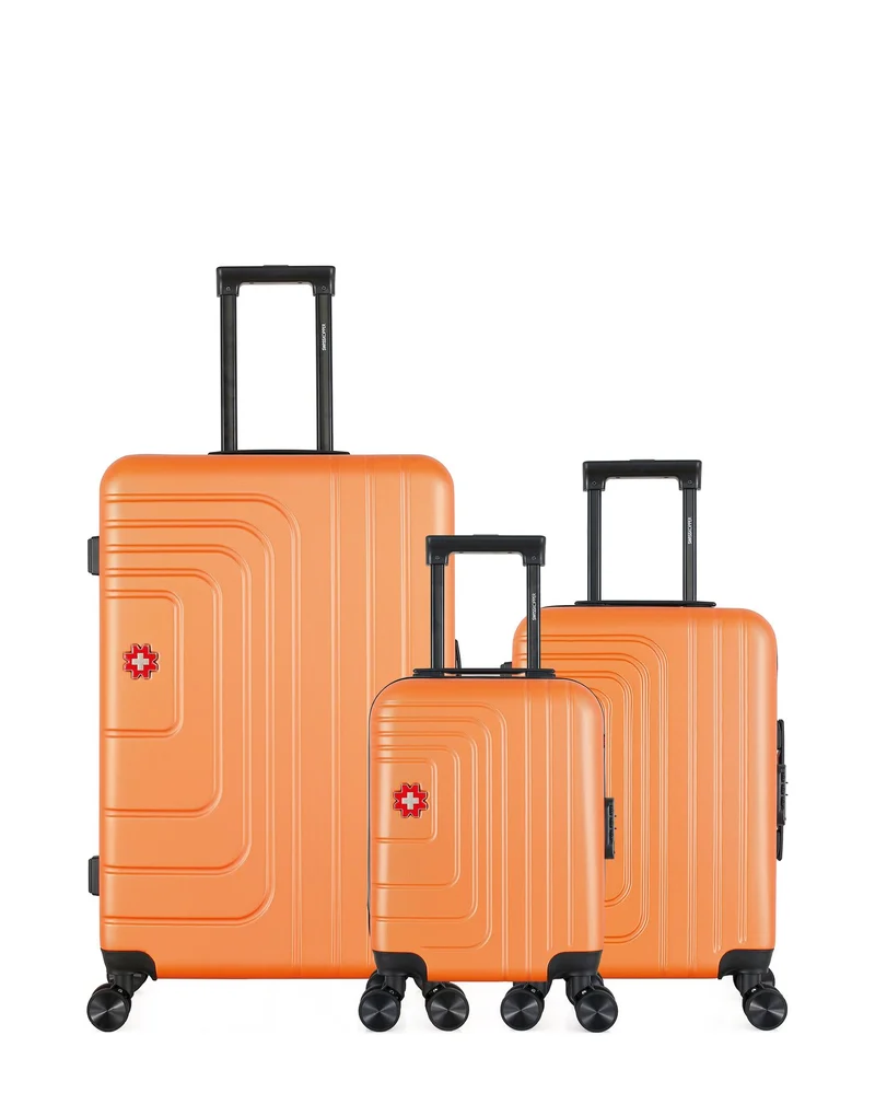 Lot de 3 Valises Rigides Grand Format, Cabine et Cabine XXS RUTI