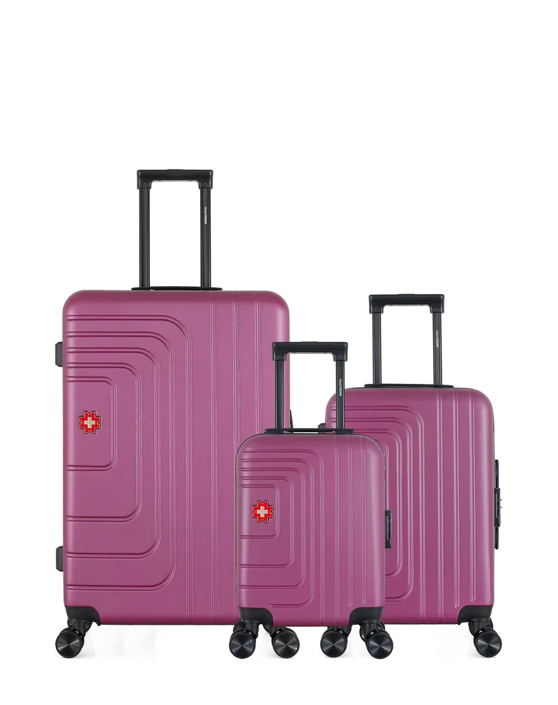 Lot de 3 Valises Rigides Grand Format, Cabine et Cabine XXS RUTI