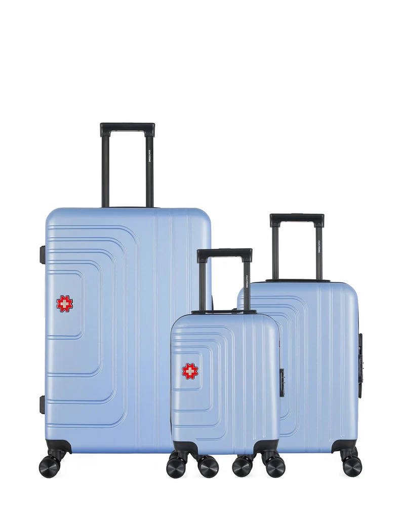 Lot de 3 Valises Rigides Grand Format, Cabine et Cabine XXS RUTI