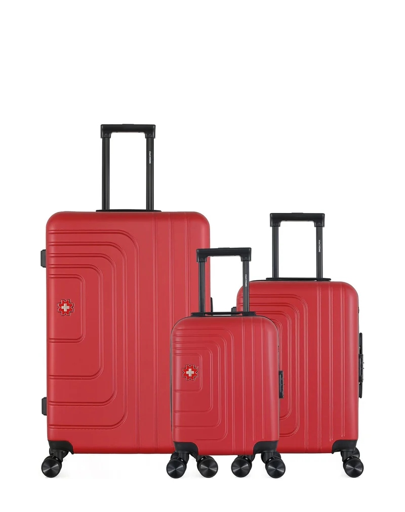 Lot de 3 Valises Rigides Grand Format, Cabine et Cabine XXS RUTI