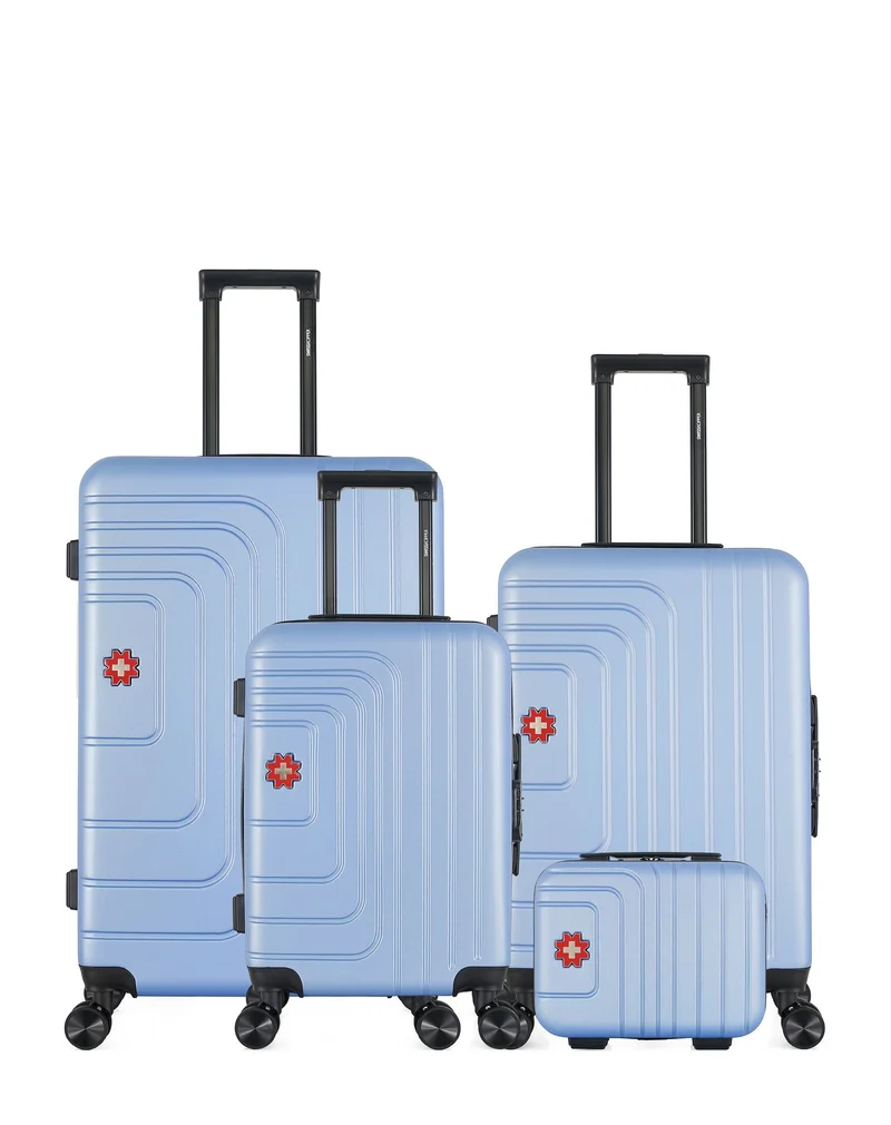Lot de 4 Valises Rigides Grand Format, Taille Moyenne, Cabine et Vanity RUTI