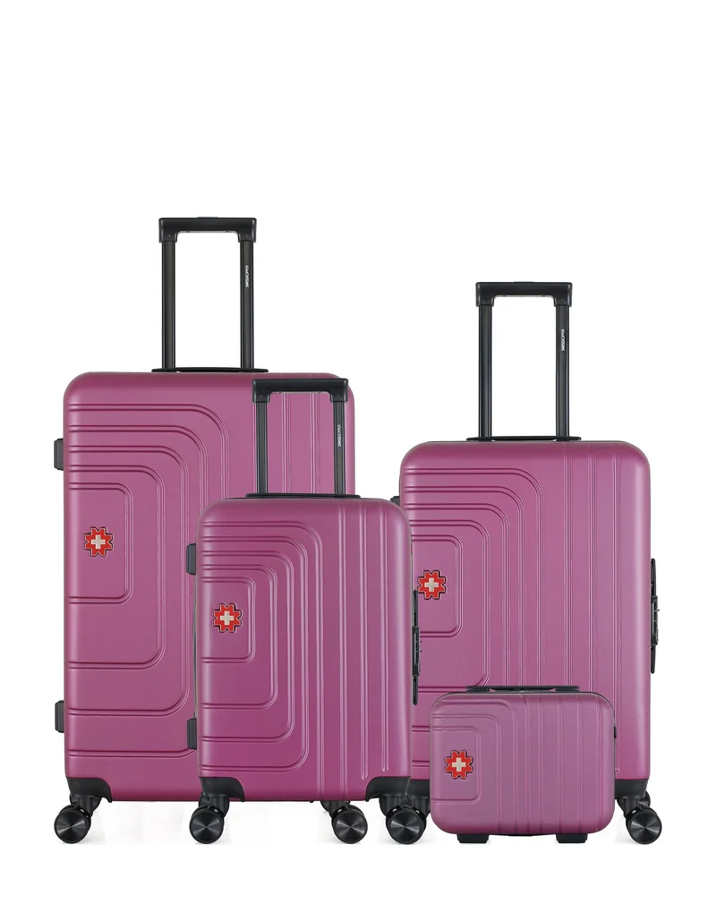 Lot de 4 Valises Rigides Grand Format, Taille Moyenne, Cabine et Vanity RUTI