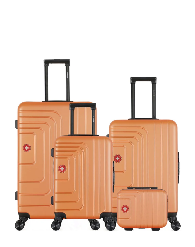 Lot de 4 Valises Rigides Grand Format, Taille Moyenne, Cabine et Vanity RUTI