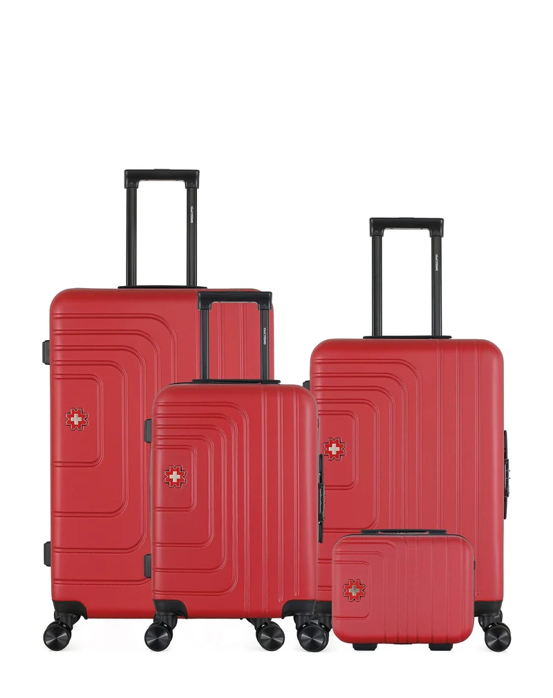Lot de 4 Valises Rigides Grand Format, Taille Moyenne, Cabine et Vanity RUTI