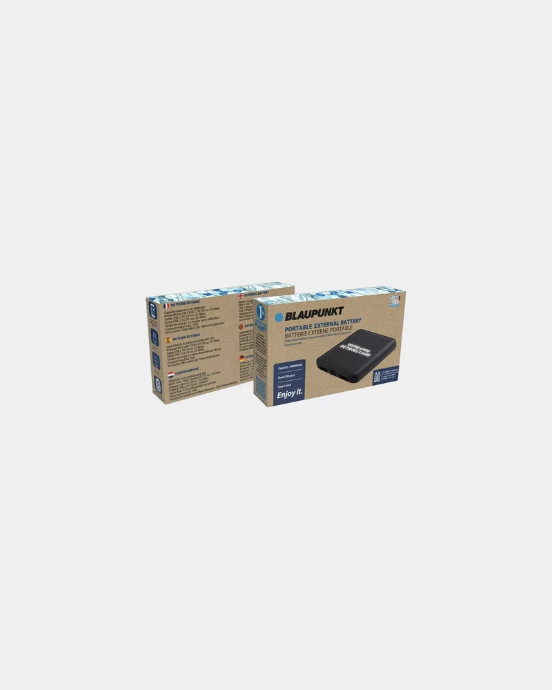 Batterie de secours RPET 5000mAh Blaupunkt à personnaliser