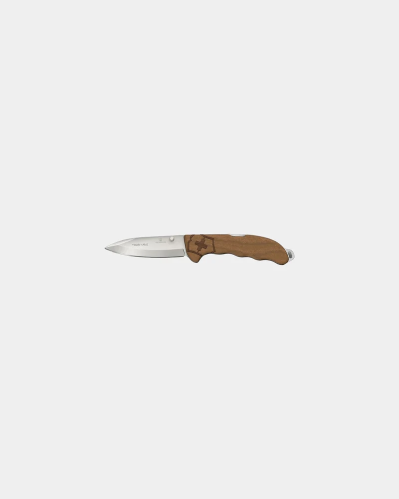 Couteau pliant bois de noyer Victorinox Evoke à personnaliser